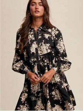 Listicle Floral Babydoll Dress Chic & Feminine